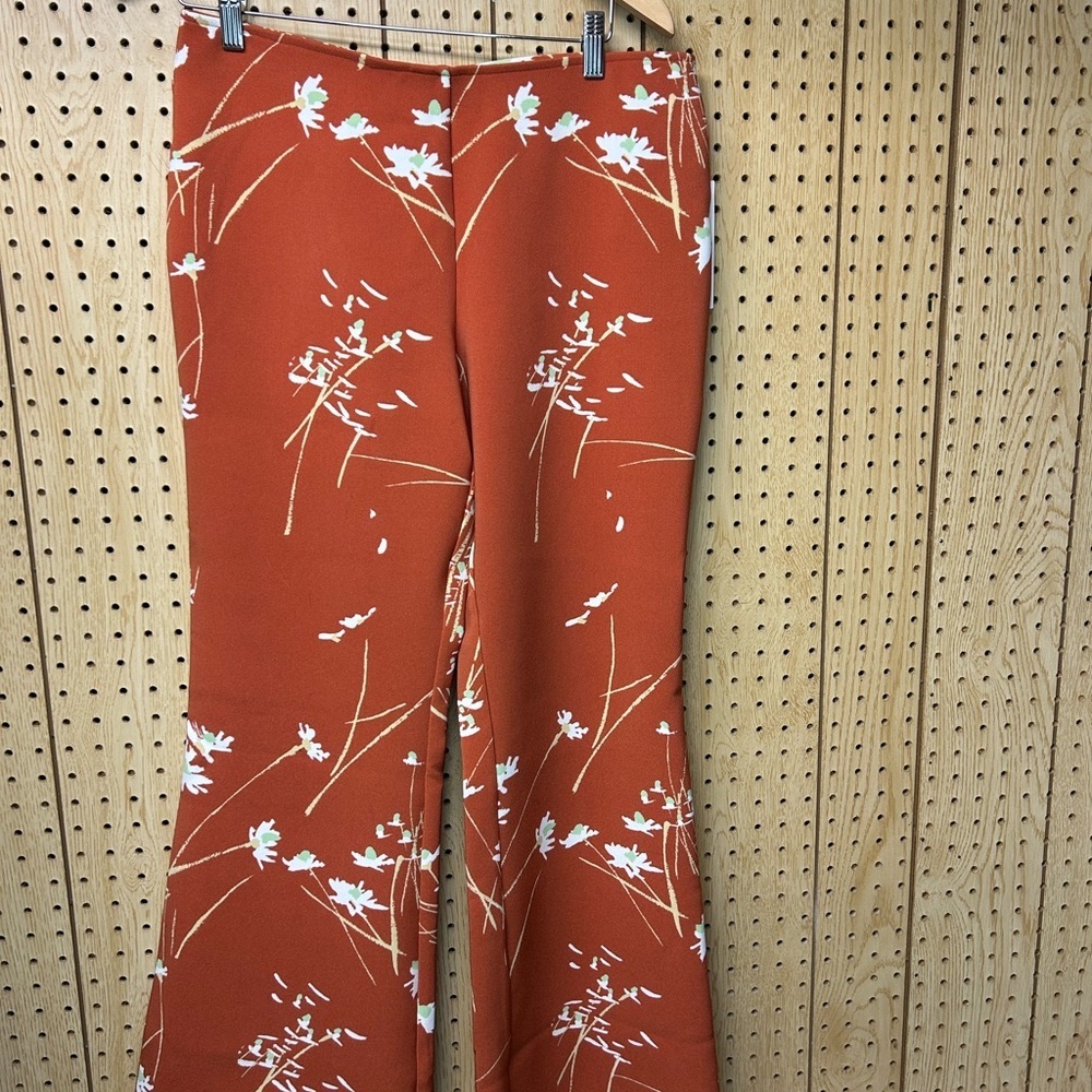 Urban Outfitters Brigth Orange Wide Legged Pants